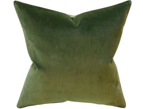 Quick Ship, Jade Velvet, Khaki, Pillow Cover, 20x20 inches, ready to ship, Studio Tullia