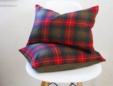 Load image into Gallery viewer, PLAID WOOL PILLOW COVER 13X9