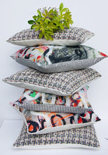 Load image into Gallery viewer, Charles Pringuay, Street Diptych, Pierre Frey, Pillow Cover, Studio Tullia, made to order