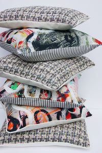 Charles Pringuay, Street Diptych, Pierre Frey, Pillow Cover, Studio Tullia, made to order