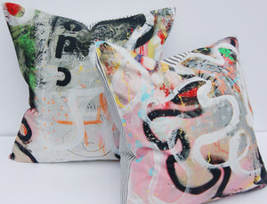 Charles Pringuay, Street Diptych, Pierre Frey, Pillow Cover, Studio Tullia, made to order