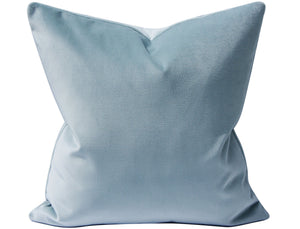 Quick Ship, Dove Blue Velvet Pillow Cover,20x20 inches, light blue,  velvet pillow cover, Studio Tullia, ready to ship