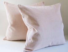 Load image into Gallery viewer, Light Pink Velvet Pillow Cover, custom sizes, rosewater, designer Pillow Cover, decorative pillow cover, made to order