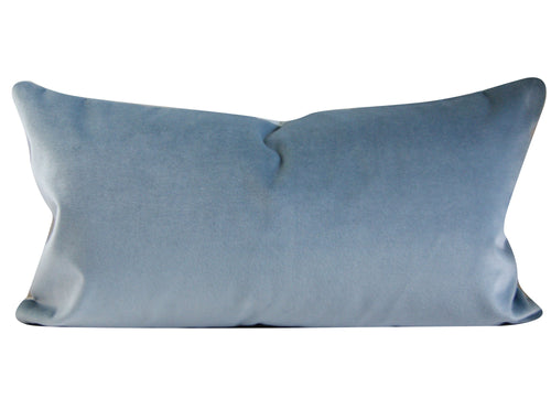 Dove Blue Velvet Pillow Cover,  light blue,  velvet pillow cover, custom sizes available, made to order