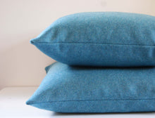 Load image into Gallery viewer, Pacific Blue Pillow Cover, 19x19 inches, decorative pillow cover, wool blend, Studio Tullia