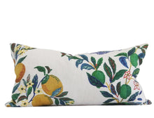 Load image into Gallery viewer, Citrus Garden, Primary, Lumbar, Josef Frank, 13X26 inches, Schumacher Pillow Cover, Studio Tullia, ready to ship