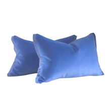 Load image into Gallery viewer, Periwinkle Blue, Decorative pillow cover, Velvet Pillow Cover, cotton velvet, ready to ship