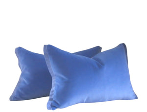 Periwinkle Blue, Decorative pillow cover, Velvet Pillow Cover, cotton velvet, ready to ship