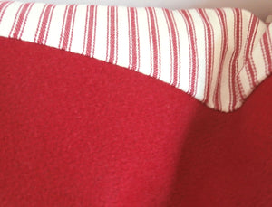 Wool Pillow Cover, red and white, first aid, Swiss, cross, cross pillow,  Studio Tullia, 11x17