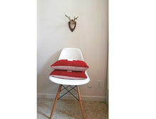 Load image into Gallery viewer, Wool Pillow Cover, red and white, first aid, Swiss, cross, cross pillow,  Studio Tullia, 11x17