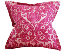 Load image into Gallery viewer, FLORAL BATIK LINEN PILLOW COVER