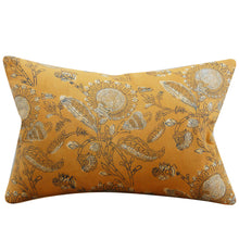Load image into Gallery viewer, SAFFRON FLORAL PILLOW COVER
