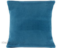 Load image into Gallery viewer, CYAN VELVET PILLOW COVER