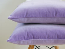 Load image into Gallery viewer, LILAC VELVET PILLOW COVER