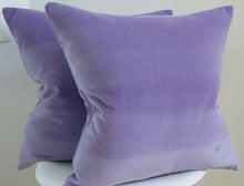 Load image into Gallery viewer, LILAC VELVET PILLOW COVER